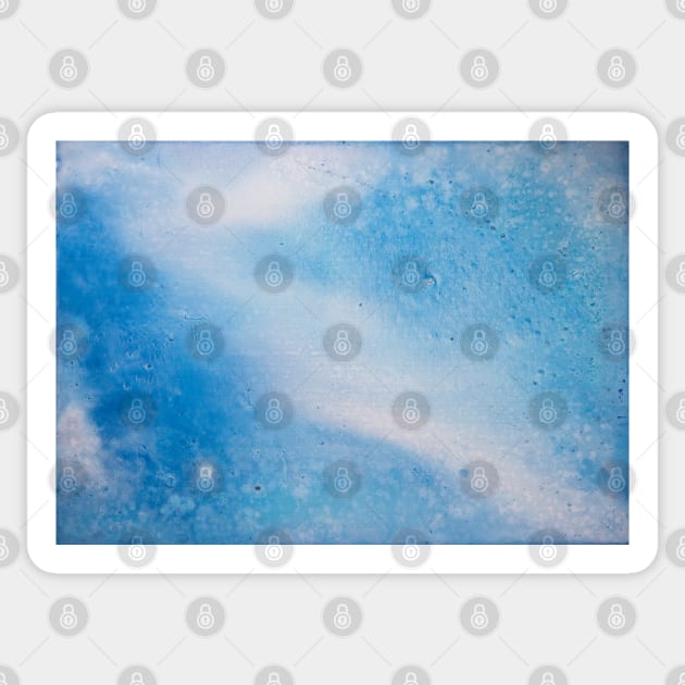 Fluid Blue Abstract Painting Sticker by MihaiCotiga Art